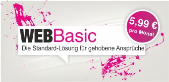 Web Basic - 5,99 € / Monat